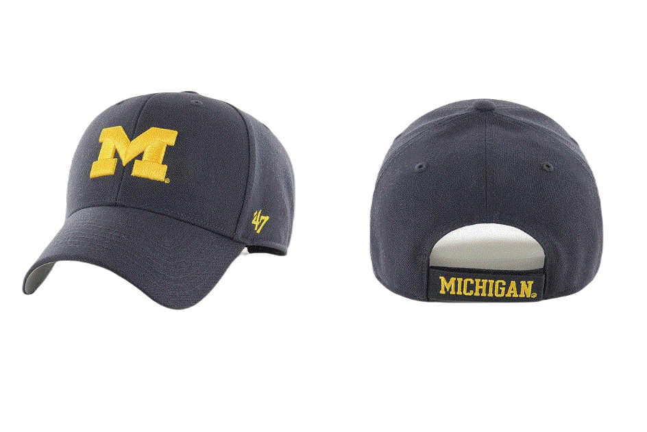 Michigan Wolverines - Navy MVP Hat, 47 Brand