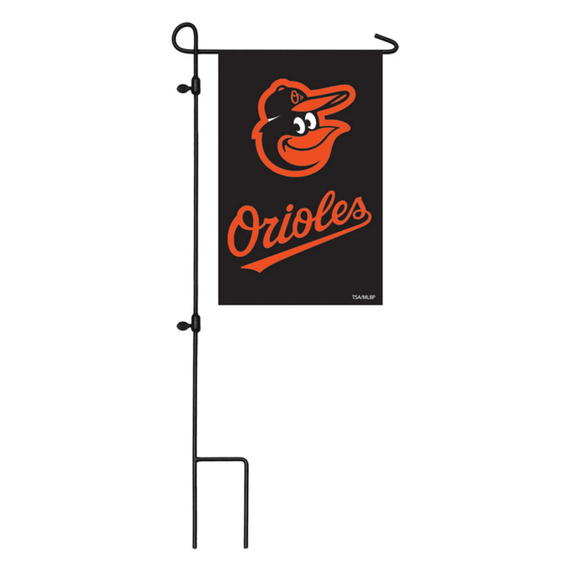 Baltimore Orioles Applique Double-Sided Garden Flag