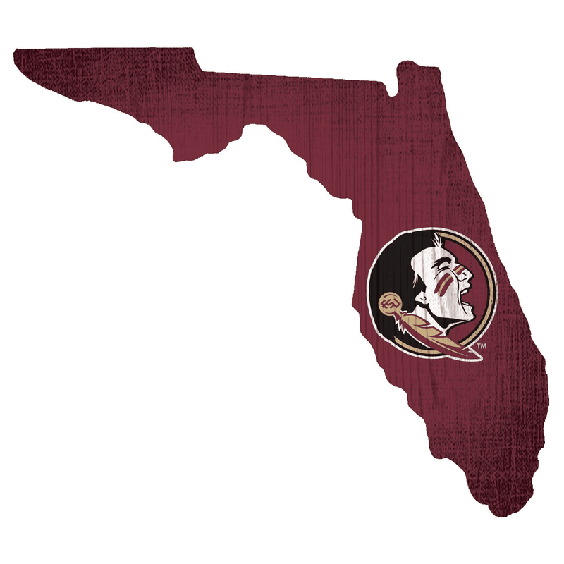 Florida State Seminoles State Team Color Logo Sign