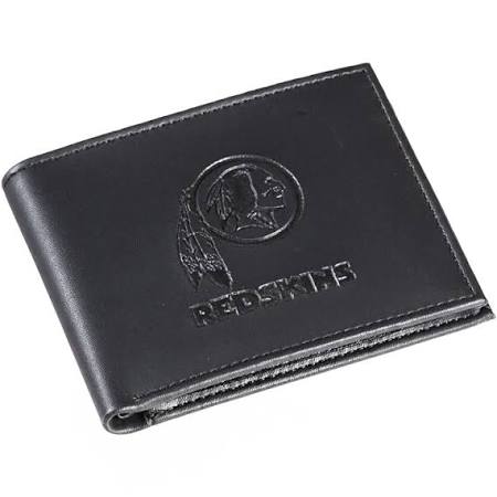 Washington Redskins Black Leather Bi-Fold Wallet