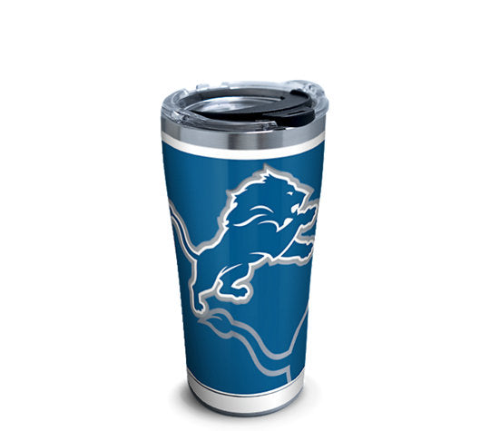NFL Detroit Lions Rush Stainless Steel With Hammer Lid 20 Oz Tumbler