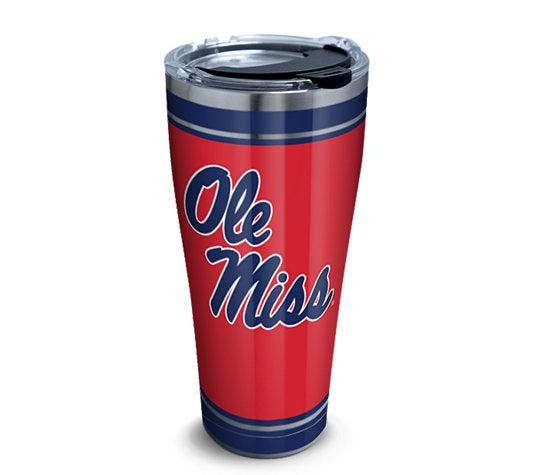 Ole Miss Rebels Campus Stainless Steel With Hammer Lid 30 Oz Tumbler