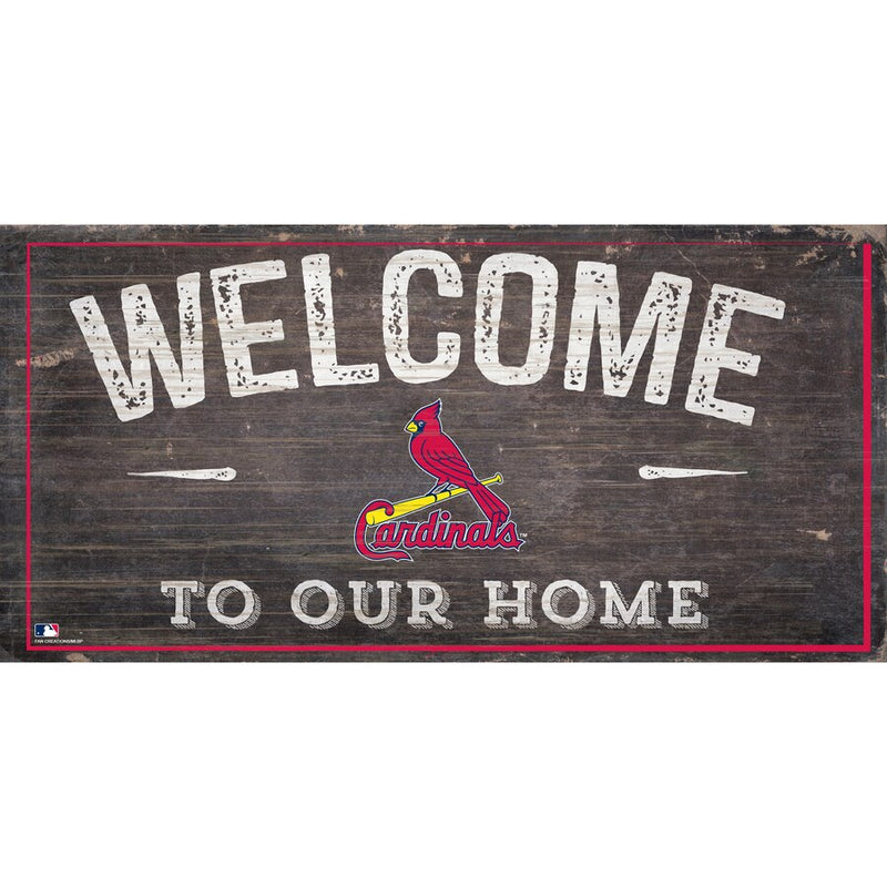 St. Louis Cardinals Welcome Distressed Sign