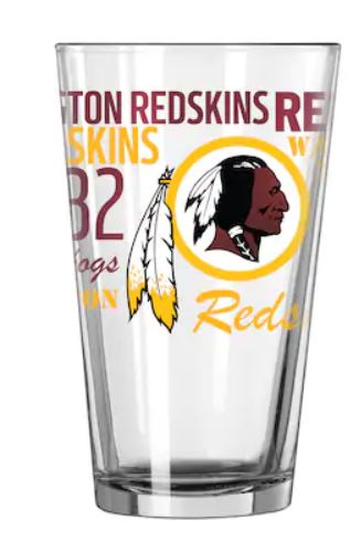 Washington Redskins Pint Glass