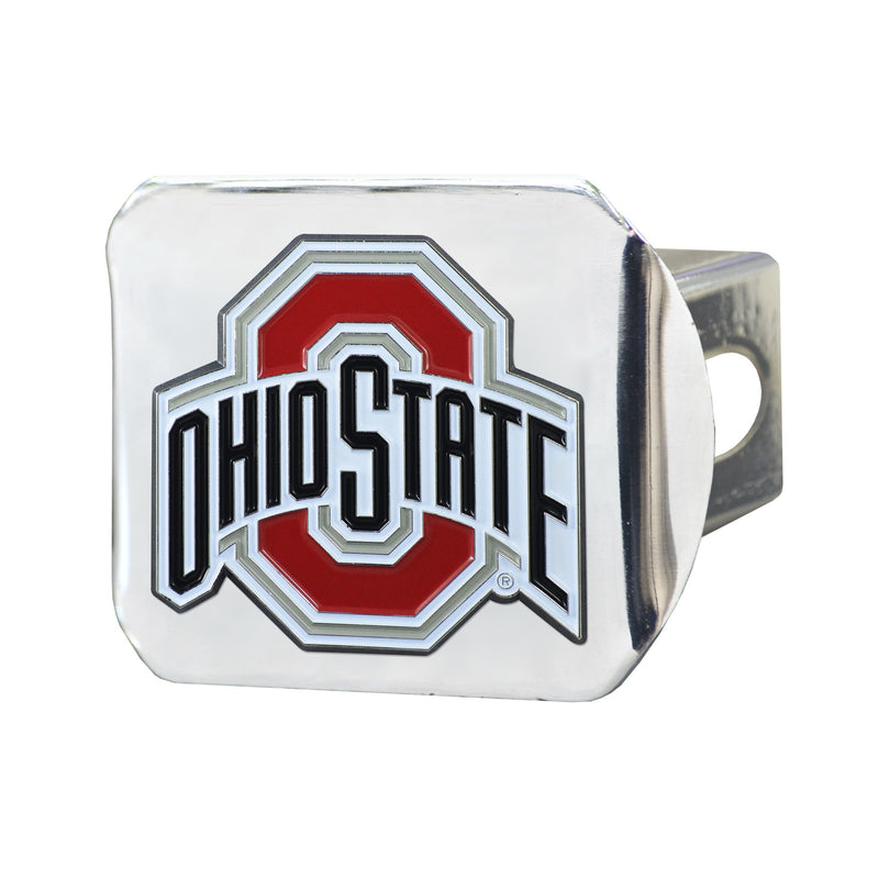 Ohio State Buckeyes - Chrome Metal Hitch Cover
