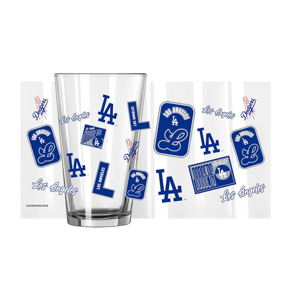 Los Angeles Dodgers Dreamweave Design 16oz Pint Glass