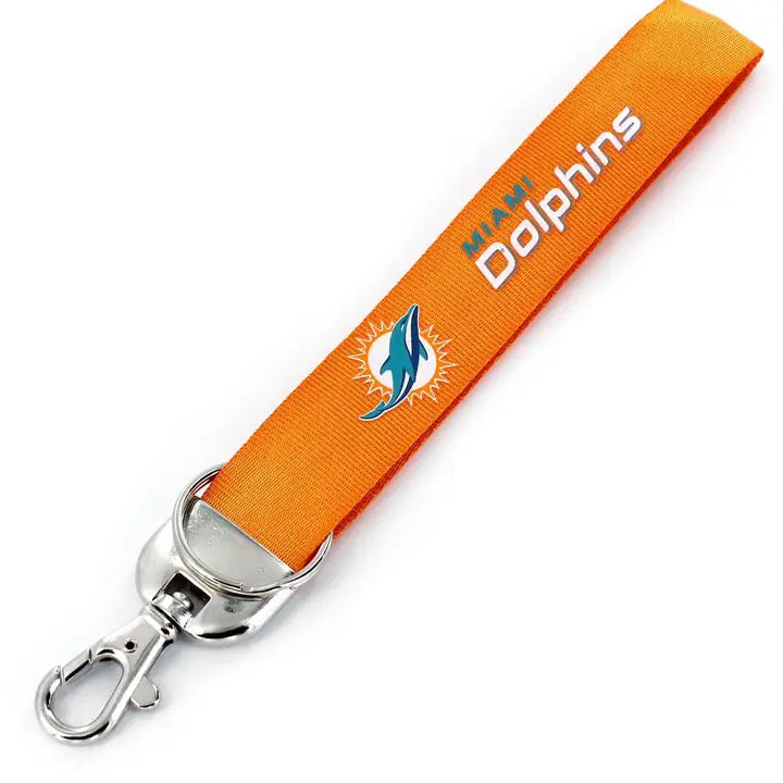 Miami Dolphins - NFL Logo Deluxe Wristlet Keychain