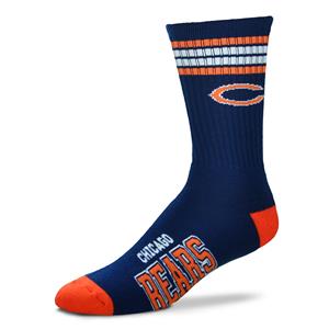 Chicago Bears - 4 Stripe Deuce Crew Socks