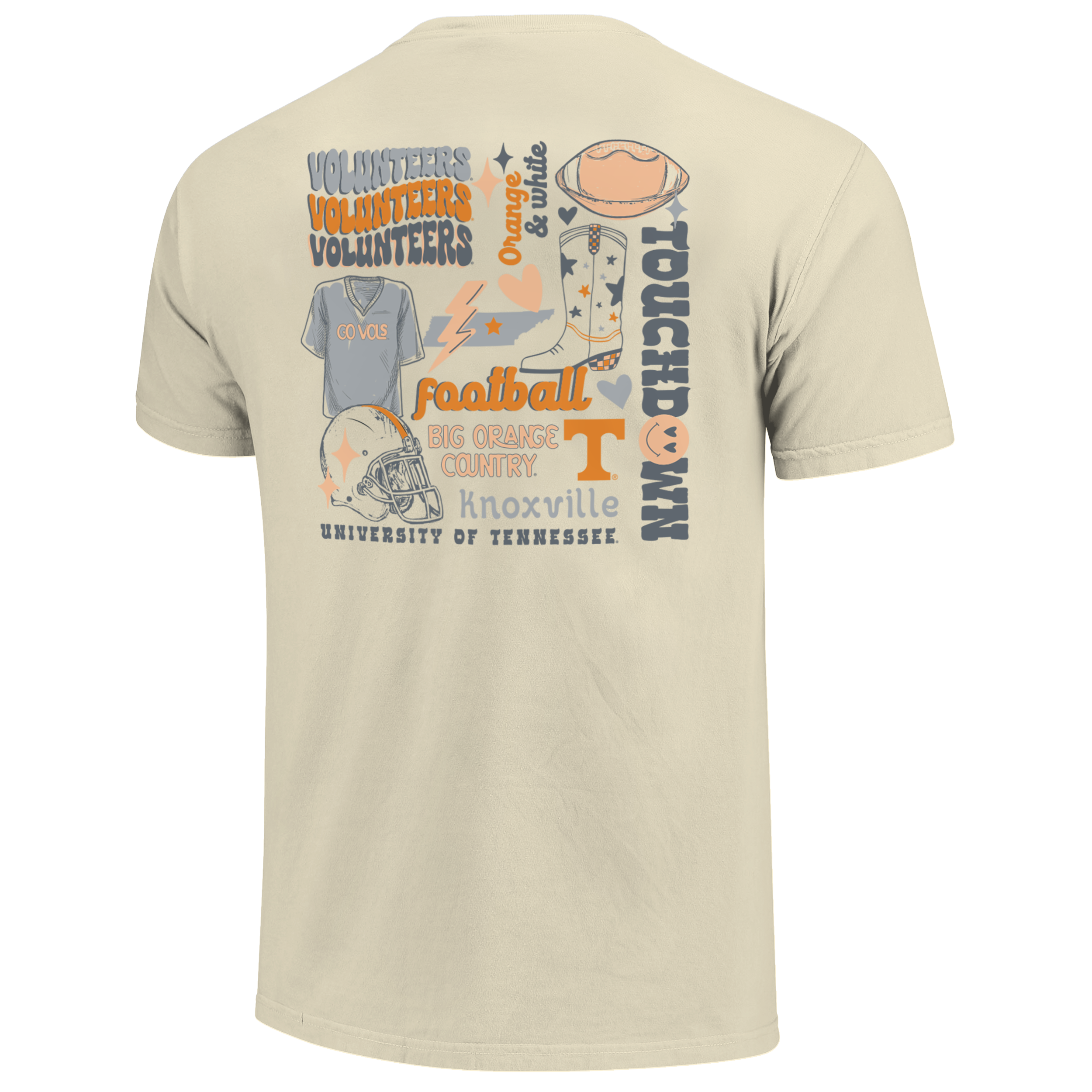 Tennessee Volunteers - NCAA Football Season Comfort Color Short Sleeve T-shirt