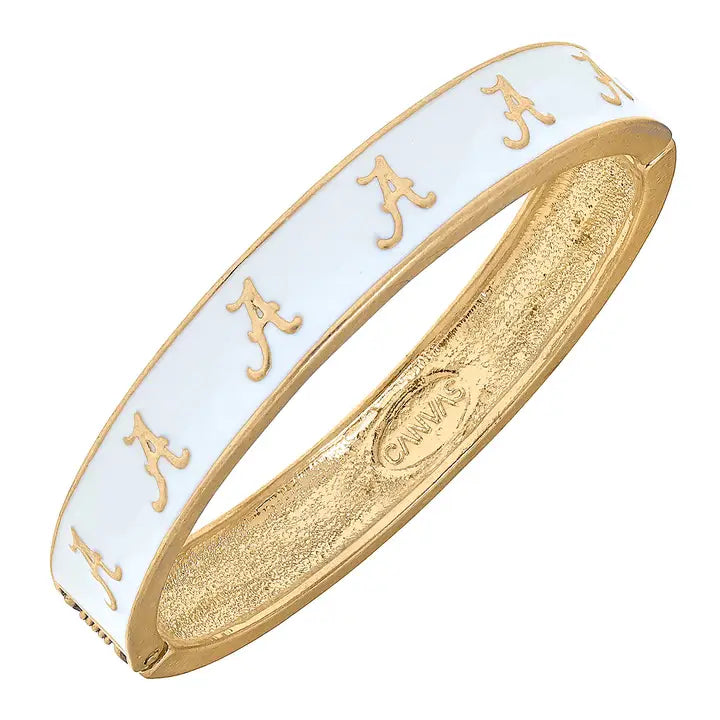 Alabama Crimson Tide - NCAA Logo Enamel Hinge Bangle