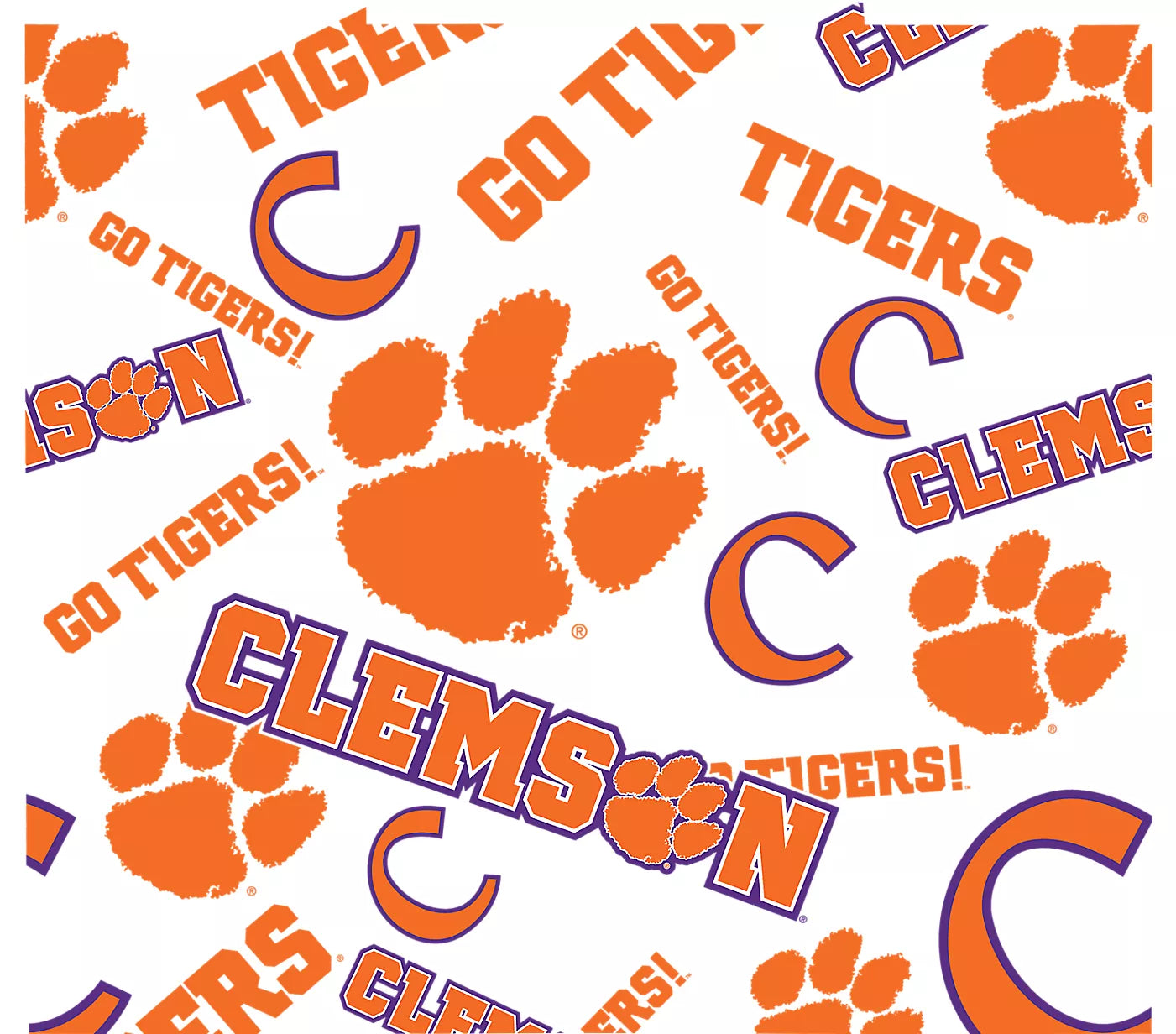 Clemson Tigers - All Over Plastic Tumbler