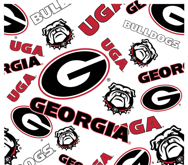 Georgia Bulldogs - Primary Logo Wrap with 2-in-1 VersaLid 24Oz Plastic Tumbler
