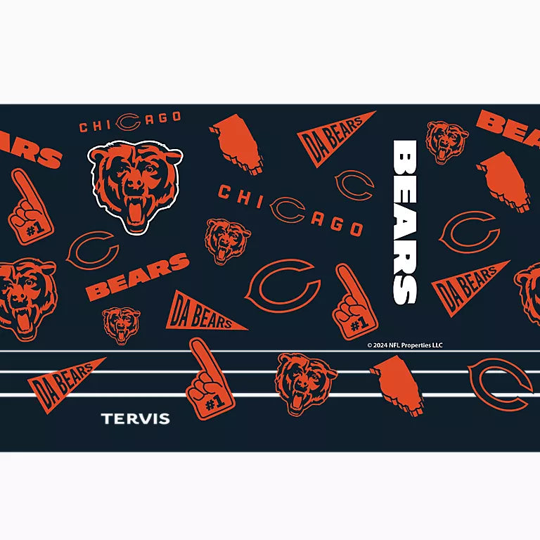 Chicago Bears - NFL Swag Stainless Steel Tumbler with Slider Lid