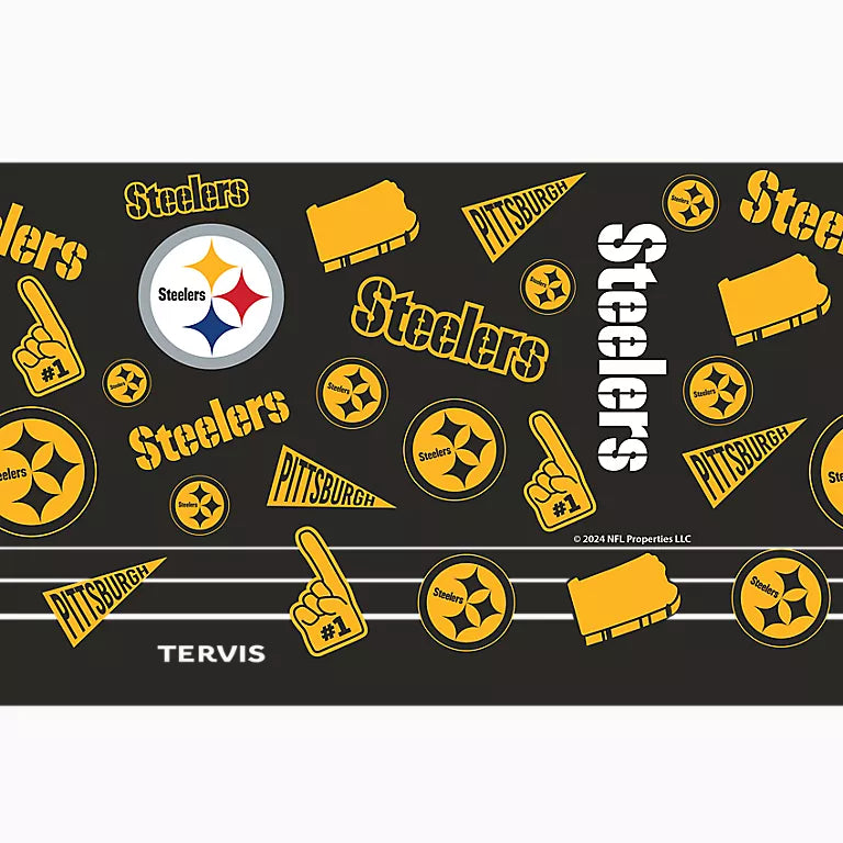Pittsburgh Steelers - NFL Swag Stainless Steel Tumbler with Slider Lid