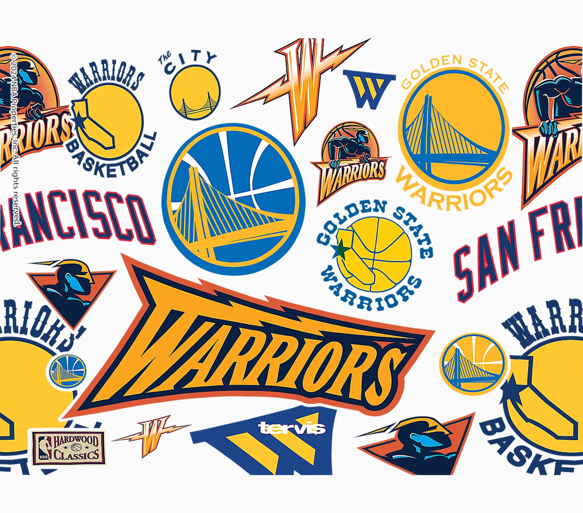 Golden State Warriors - NBA All Over Plastic Tumbler