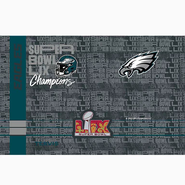 Philadelphia Eagles - NFL Super Bowl LIX Champions 30oz Stainless Steel Tumbler with Straw Lid