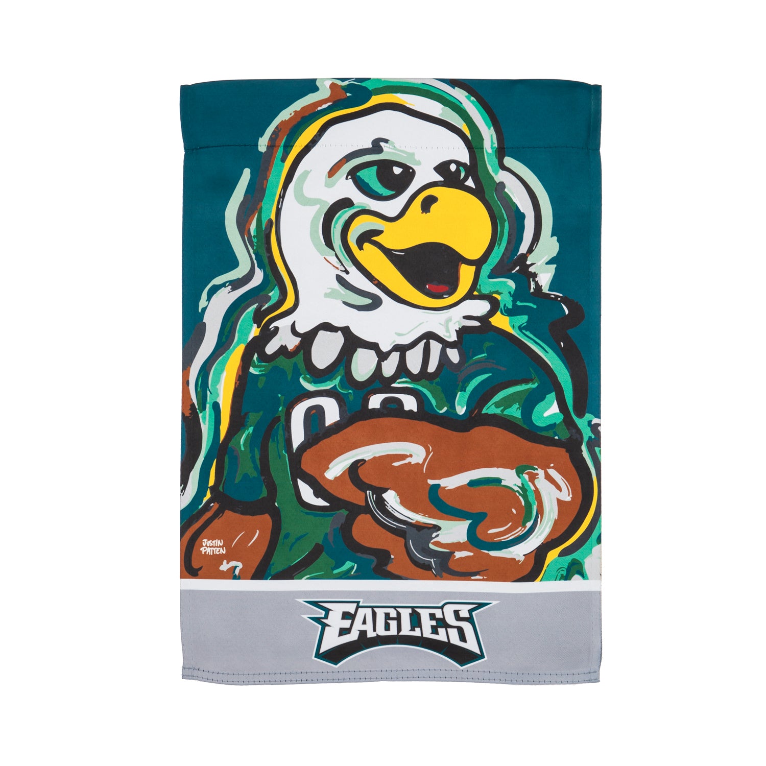 Philadelphia Eagles, Suede GDN Justin Patten Outdoor Garden Flag