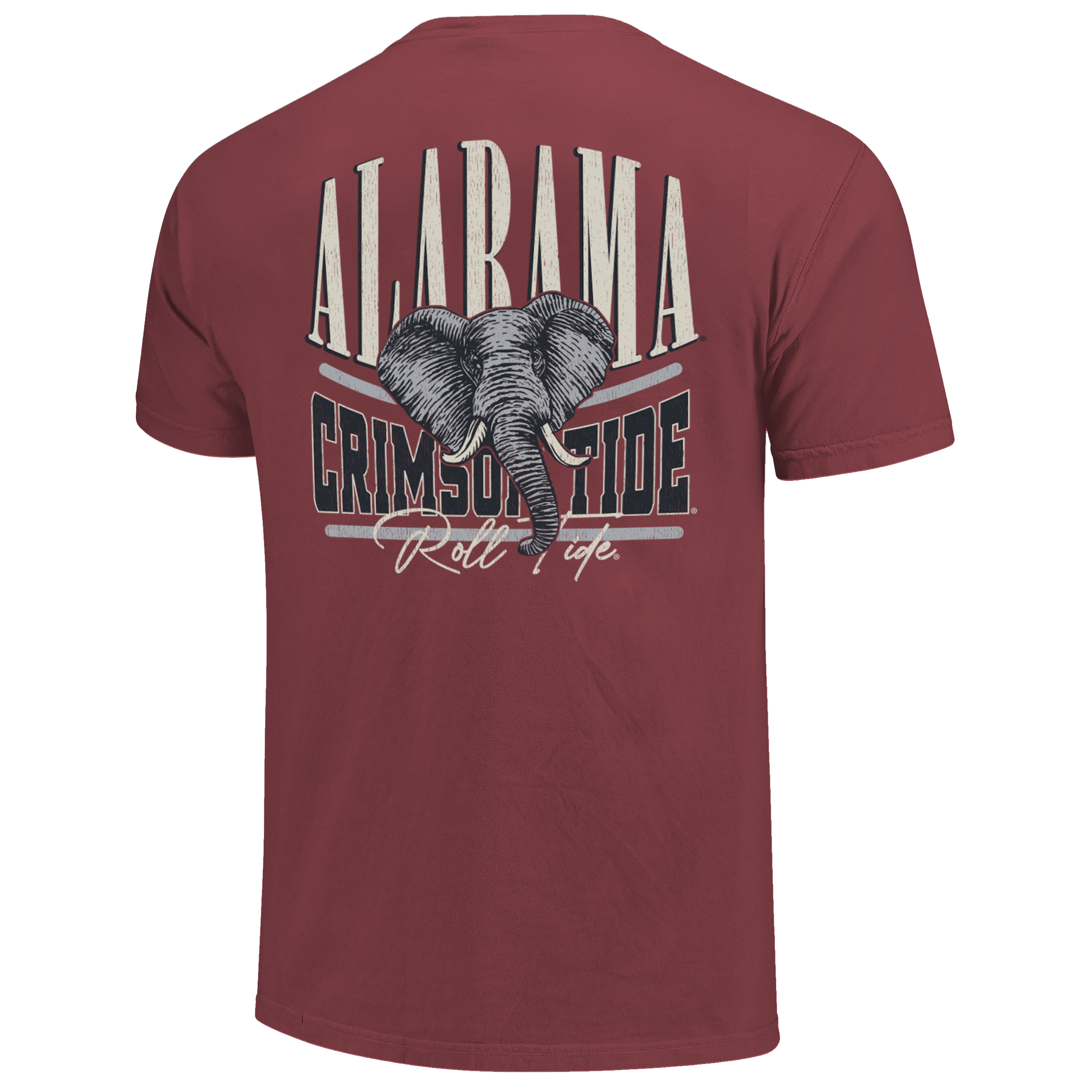 Alabama Crimson Tide - NCAA Stretch Type Mascot Short Sleeve T-Shirt