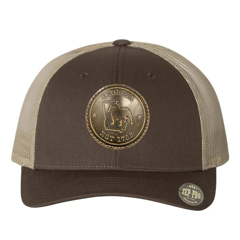 Georgia Bulldogs - Est.1788 Circle Brown/Khaki Hat