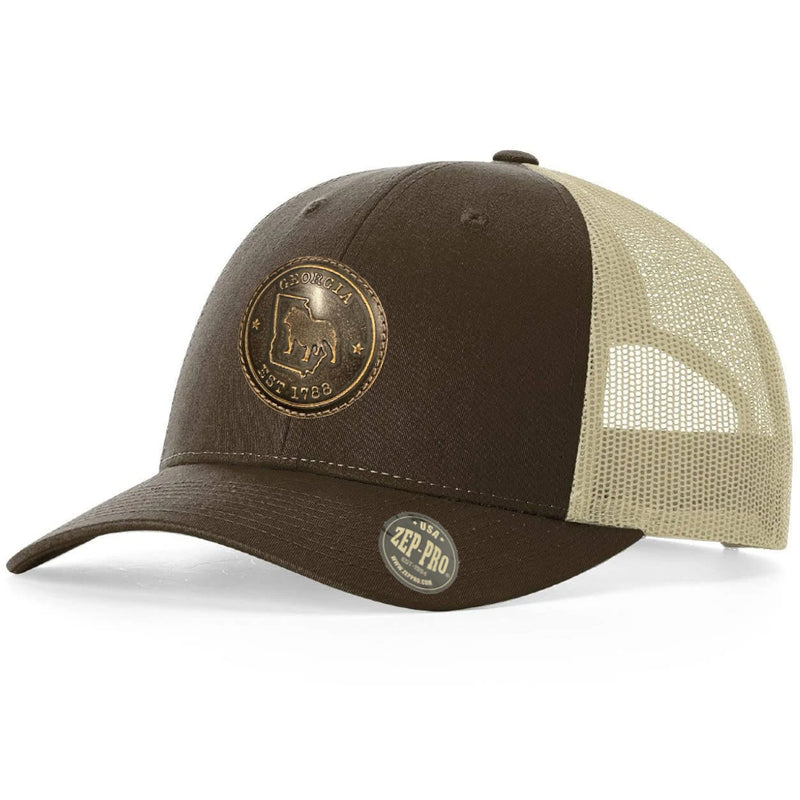 Georgia Bulldogs - Est.1788 Circle Brown/Khaki Hat