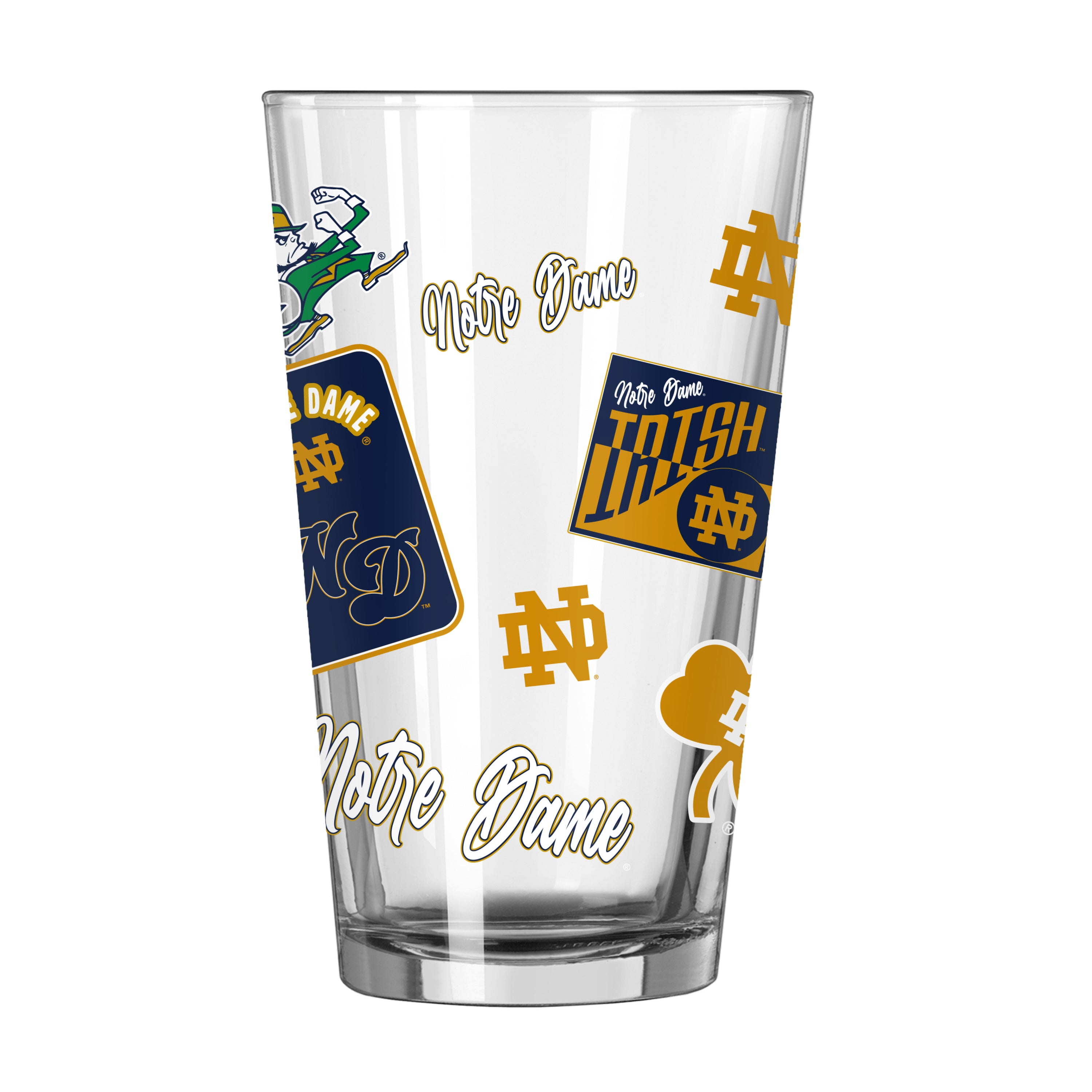 Notre Dame Fighting Irish Dreamweave Design 16oz Pint Glass