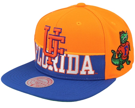 Florida Gators - NCAA University Of Florida Half & Half Royal/Orange Snapback Hat