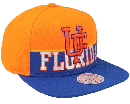 Florida Gators - NCAA University Of Florida Half & Half Royal/Orange Snapback Hat