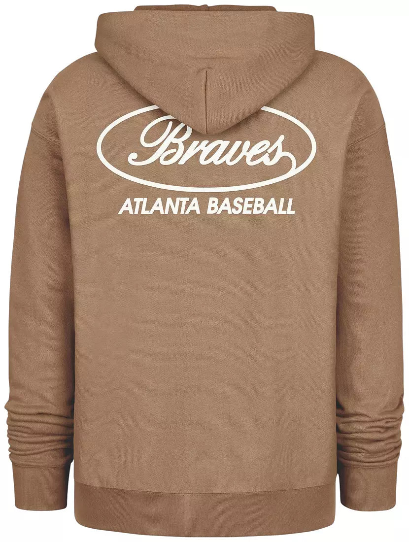 Atlanta Braves - MLB Tan Triple Double Foundation Pullover Men's Hoodie