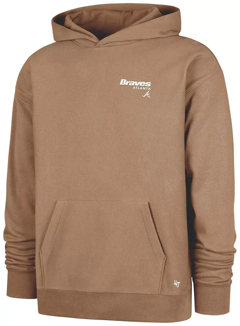 Atlanta Braves - MLB Tan Triple Double Foundation Pullover Men's Hoodie