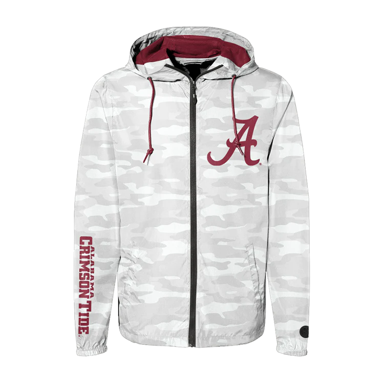 Alabama Crimson Tide - NCAA Camo Front Logo Jacket
