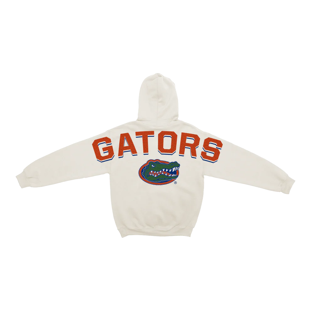 Florida Gators - NCAA Bone Chenille Pullover Hoodie