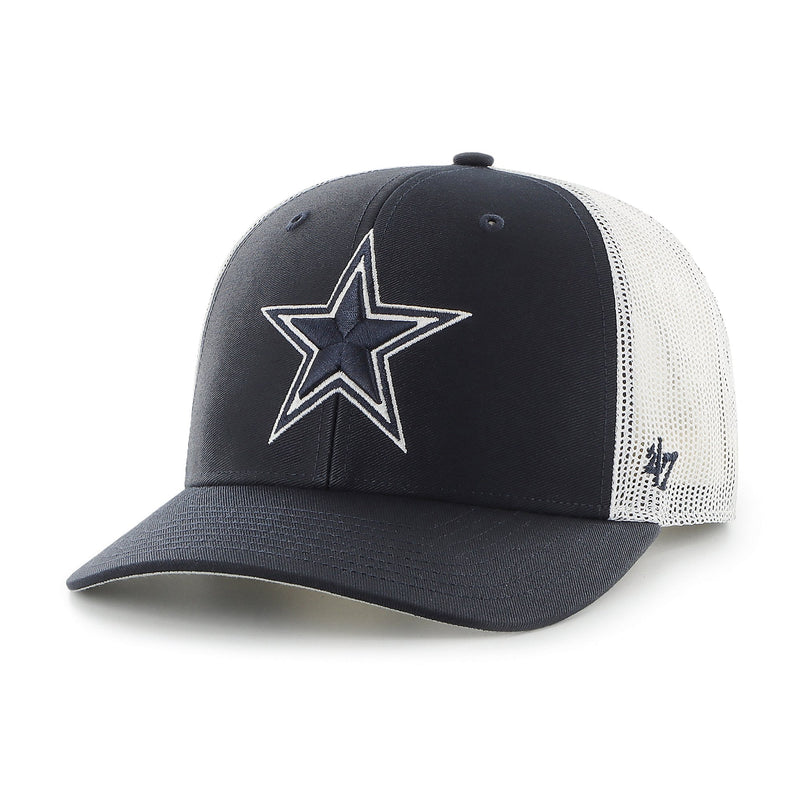 Dallas Cowboys - Men's 47 Brand Quick Market Trucker Adjustable Navy Hat