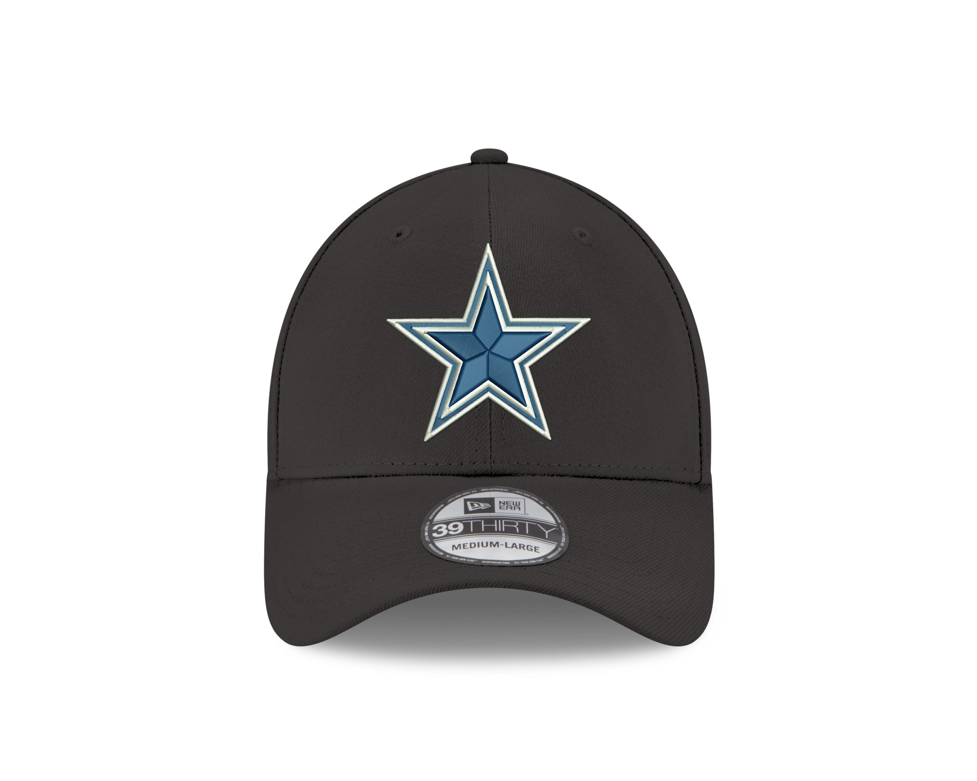 Dallas Cowboys - New Era Men's 39Thirty Front Star Black Hat