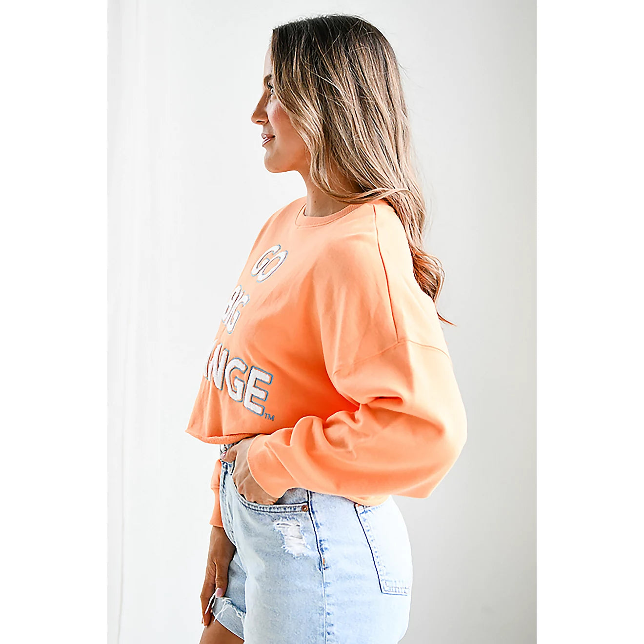 Tennessee Volunteers - Perkins Chenille Slogan Cropped Long Sleeve