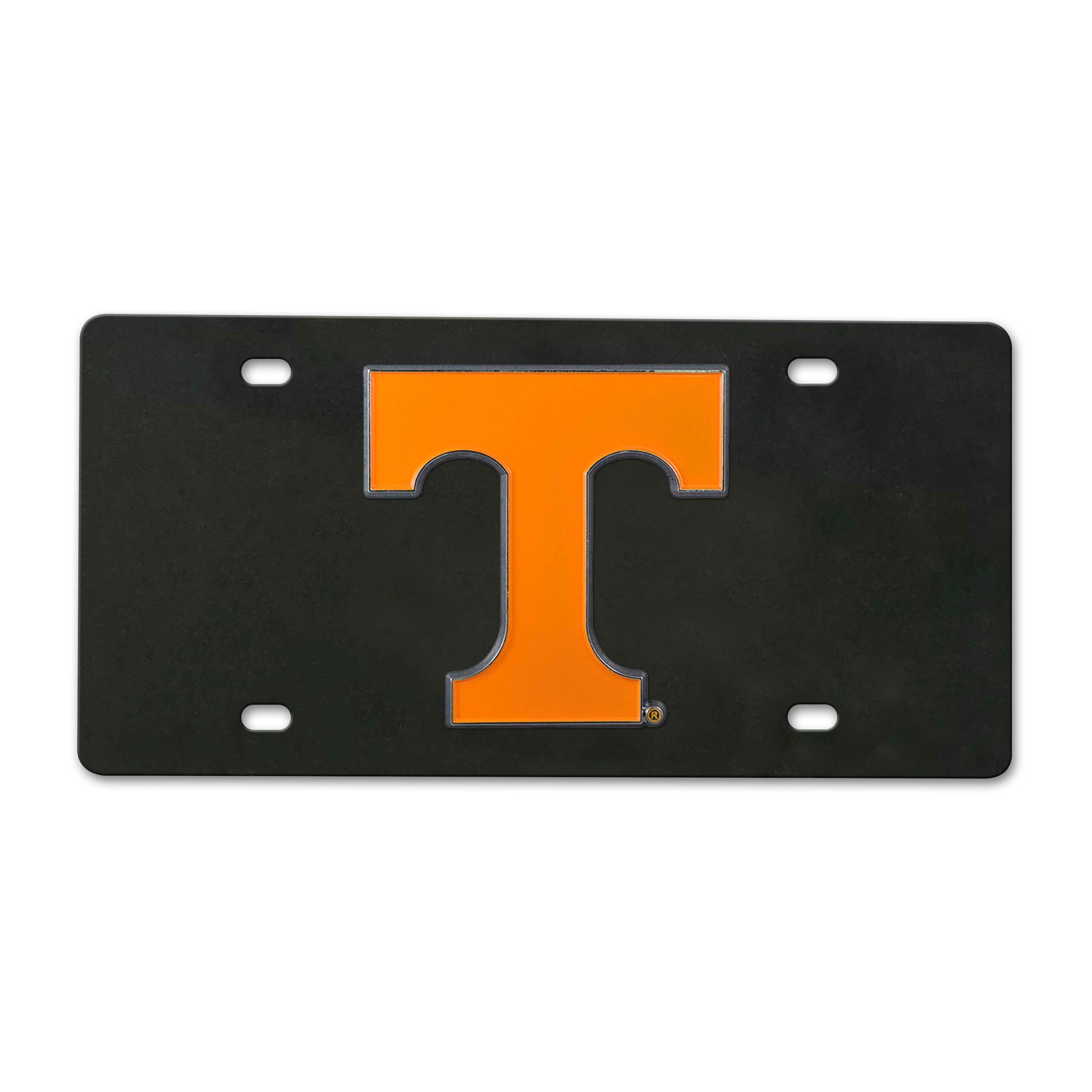 Tennessee Volunteers -  University of Tennessee Black Metal License Plate