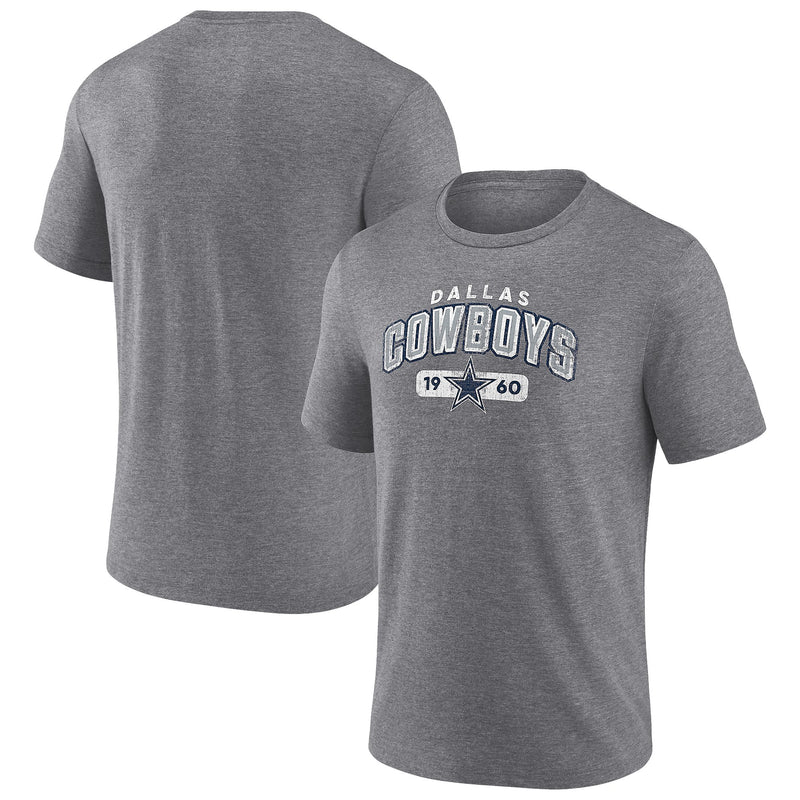 Dallas Cowboys - Men's Fanatics Go Ahead Athletic Gray Heather T-Shirt