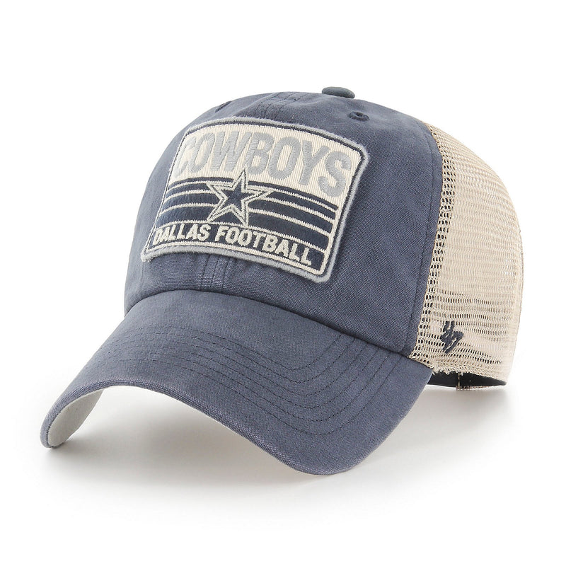 Dallas Cowboys - Men's 47 Brand Four Stroke Clean Up Adjustable Vintage Navy Hat
