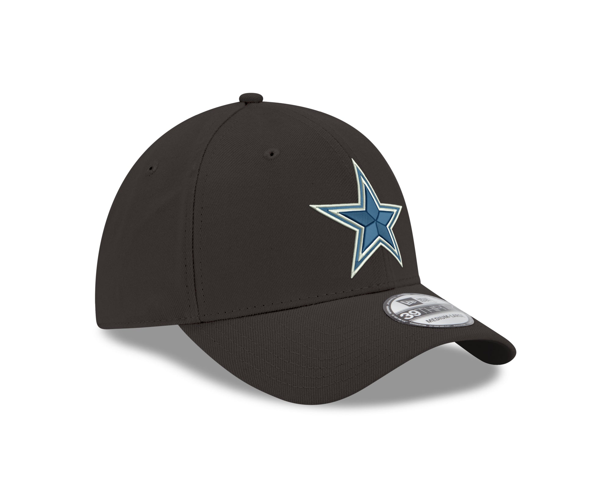 Dallas Cowboys - New Era Men's Black Star/Shield GCP 39Thirty Hat