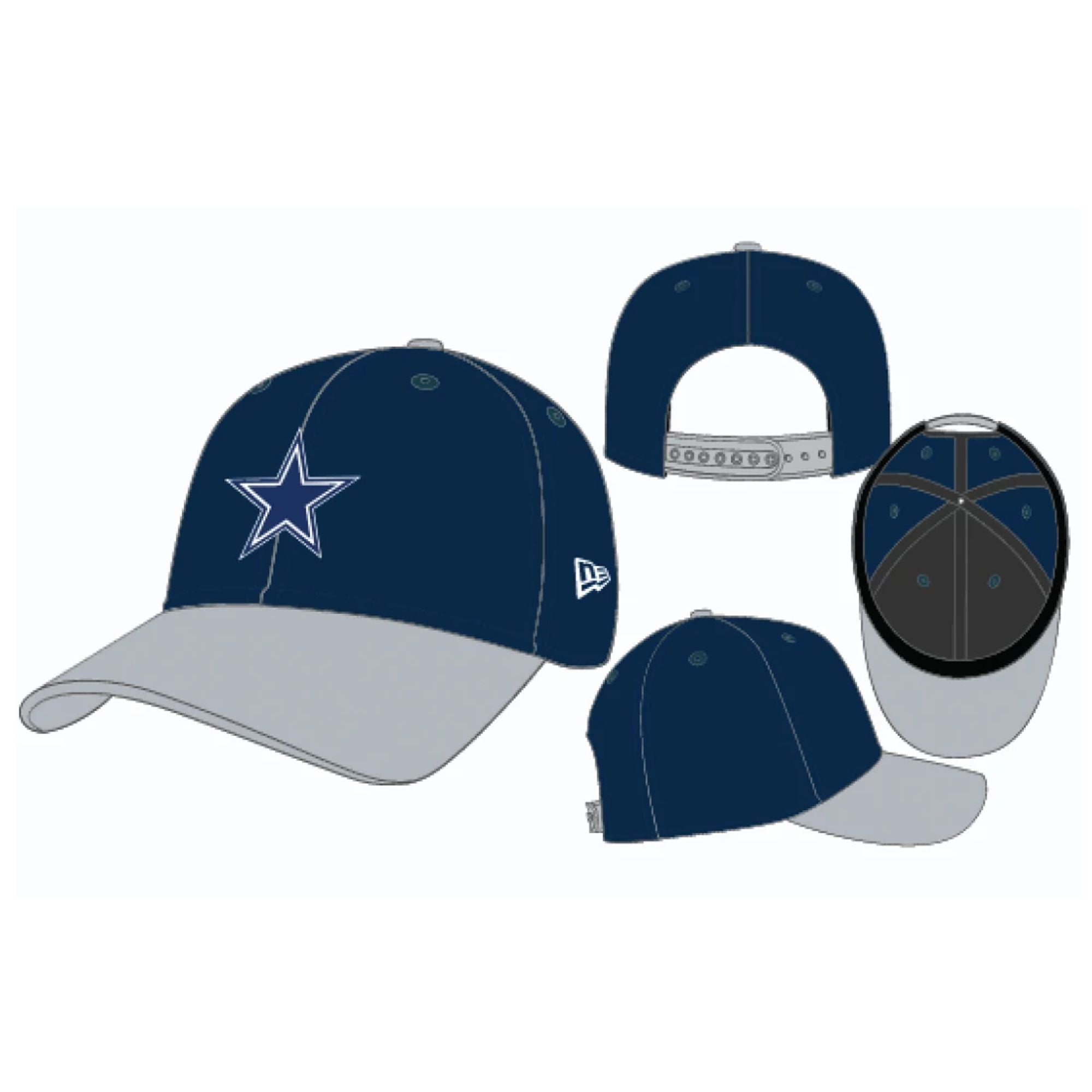 Dallas Cowboys - New Era 9seventy Stretch Snap Two Tone Hat