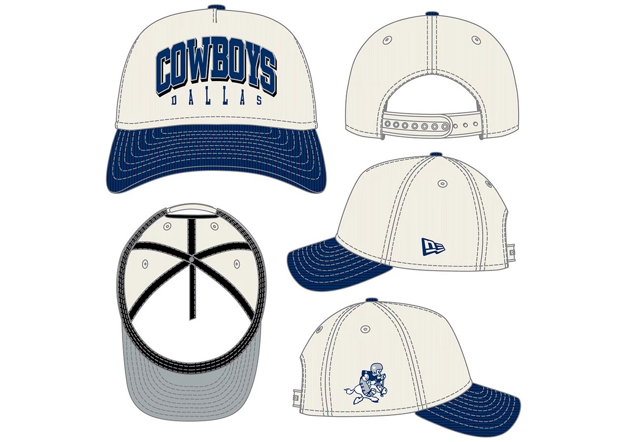 Dallas Cowboys - New Era 9Forty Men's Sided Corduroy Hat