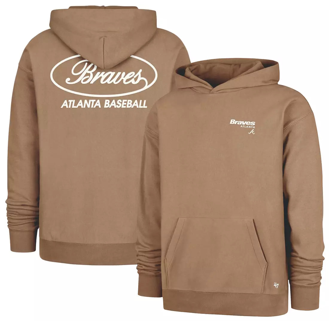 Atlanta Braves - MLB Tan Triple Double Foundation Pullover Men's Hoodie