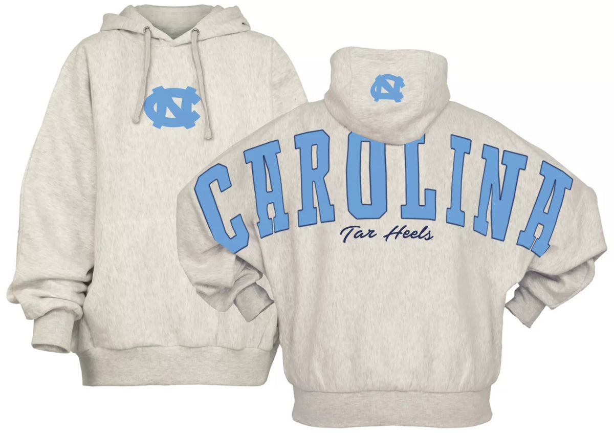 North Carolina Tar Heels - "Belvedere" Single-Piece Dolman-Style Oversize Hoodie