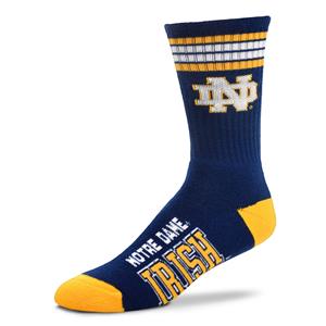 Notre Dame Fighting Irish - 4 Stripe Deuce Crew Socks