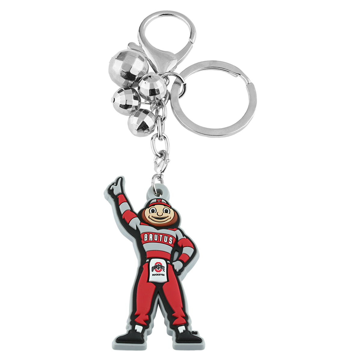 Ohio States - The Beaded Brutus Keychain