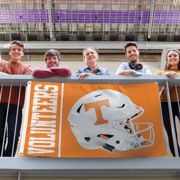 Tennessee Volunteers Helmet - Deluxe 3' X 5' Flag