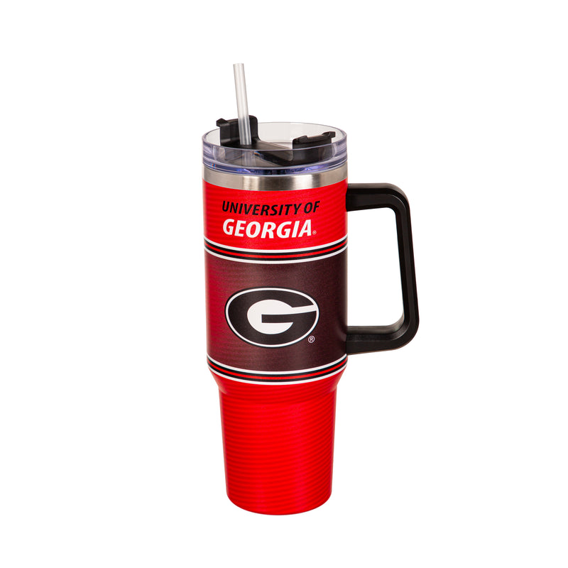 Georgia Bulldogs - 40oz Stainless Steel Canyon Cup w/ Straw