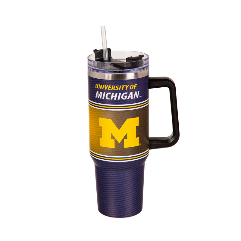 Michigan Wolverine - 40oz Stainless Steel Canyon Cup w/ Straw