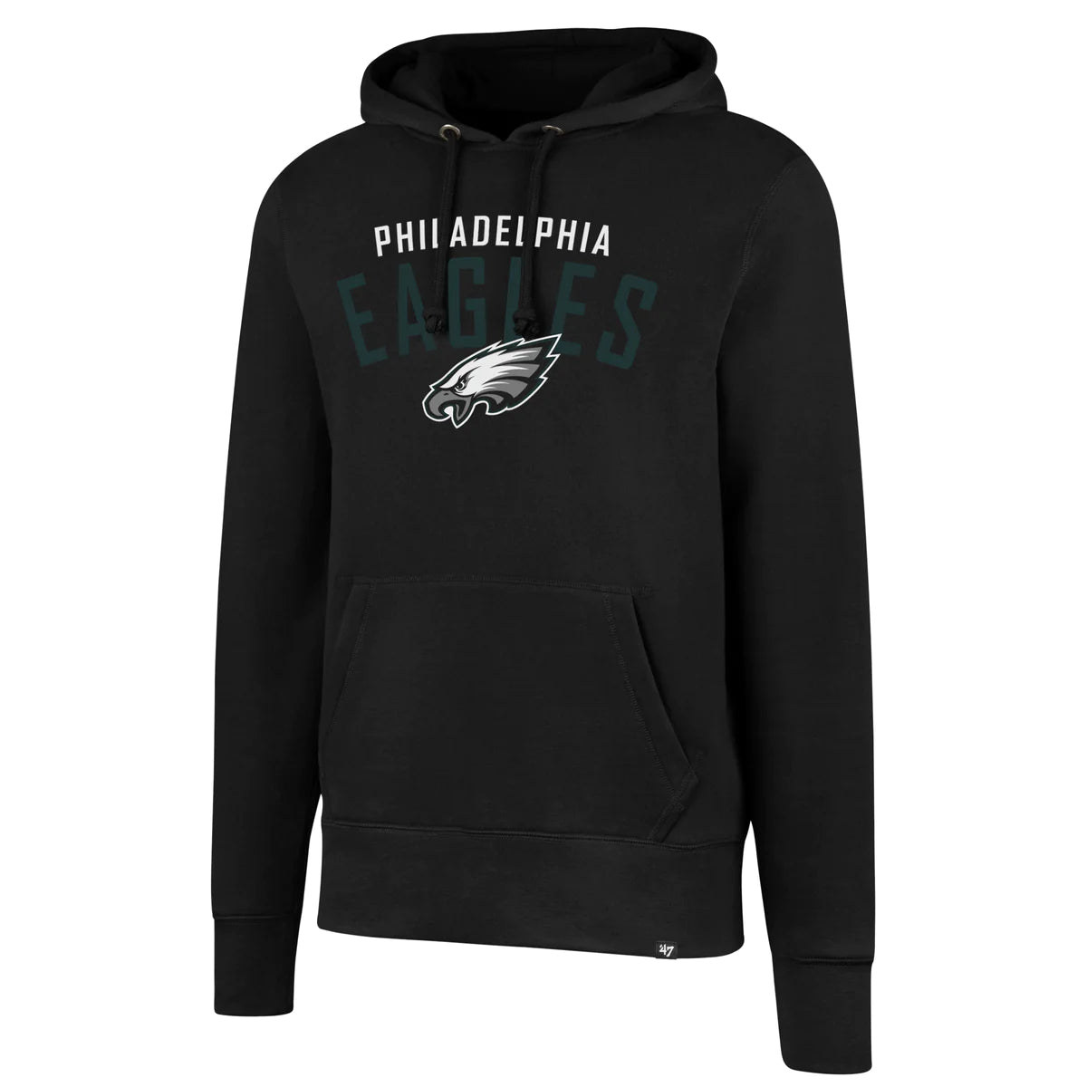 Philadelphia Eagles - Jet Black Outrush Headline Men's Hoodie