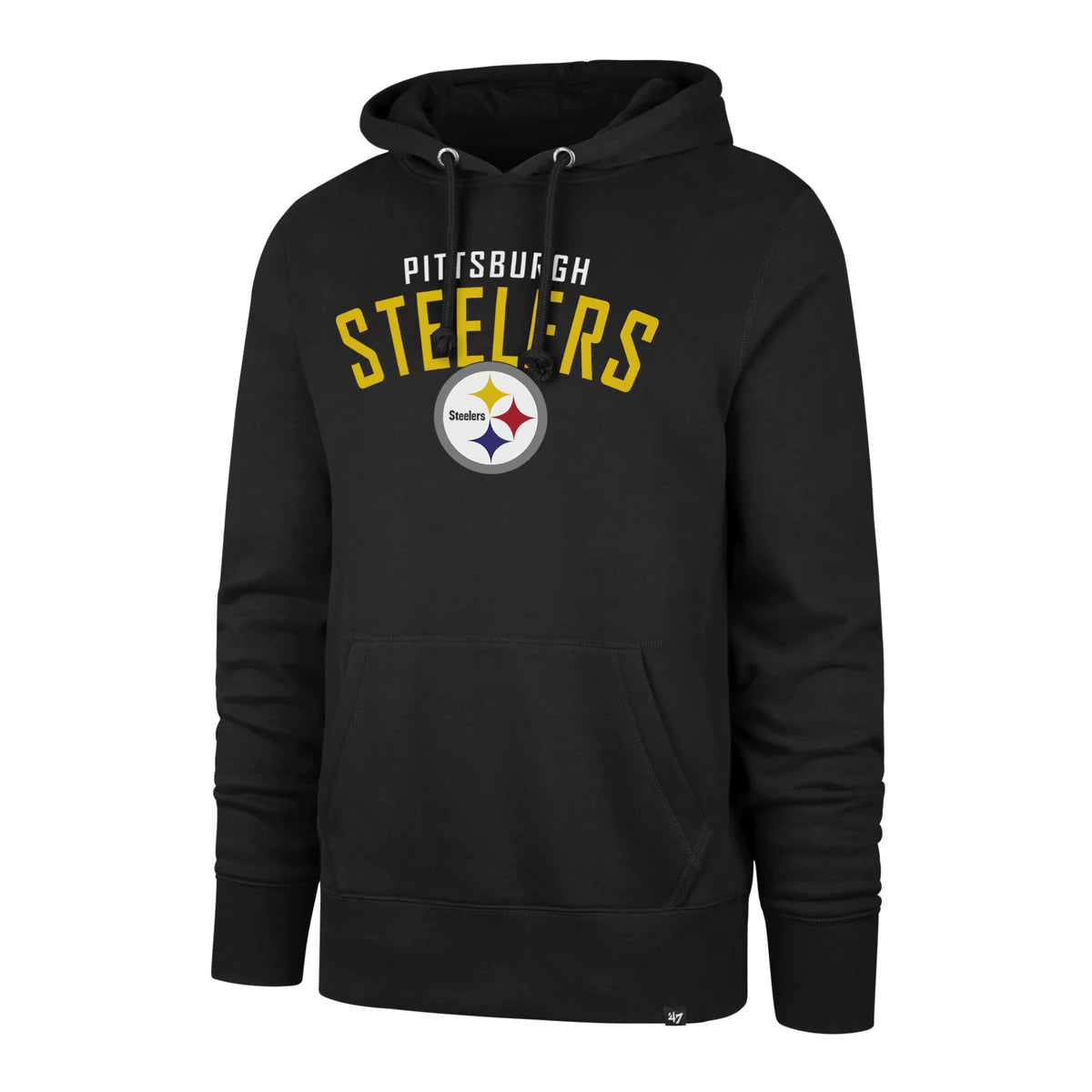 Pittsburgh Steelers - Jet Black Outrush Headline Hoodie