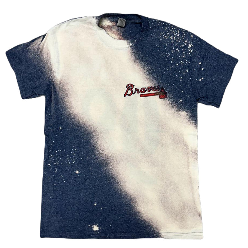 Atlanta Braves - Morgan Wallen Navy Bleach T-shirt